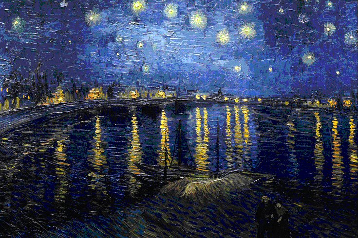 van gogh's starry night over the rhone