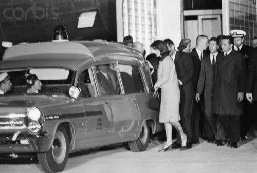 Jackie Kennedy With Hearse