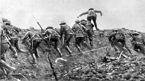 over the top at the somme